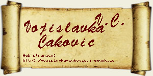 Vojislavka Caković vizit kartica